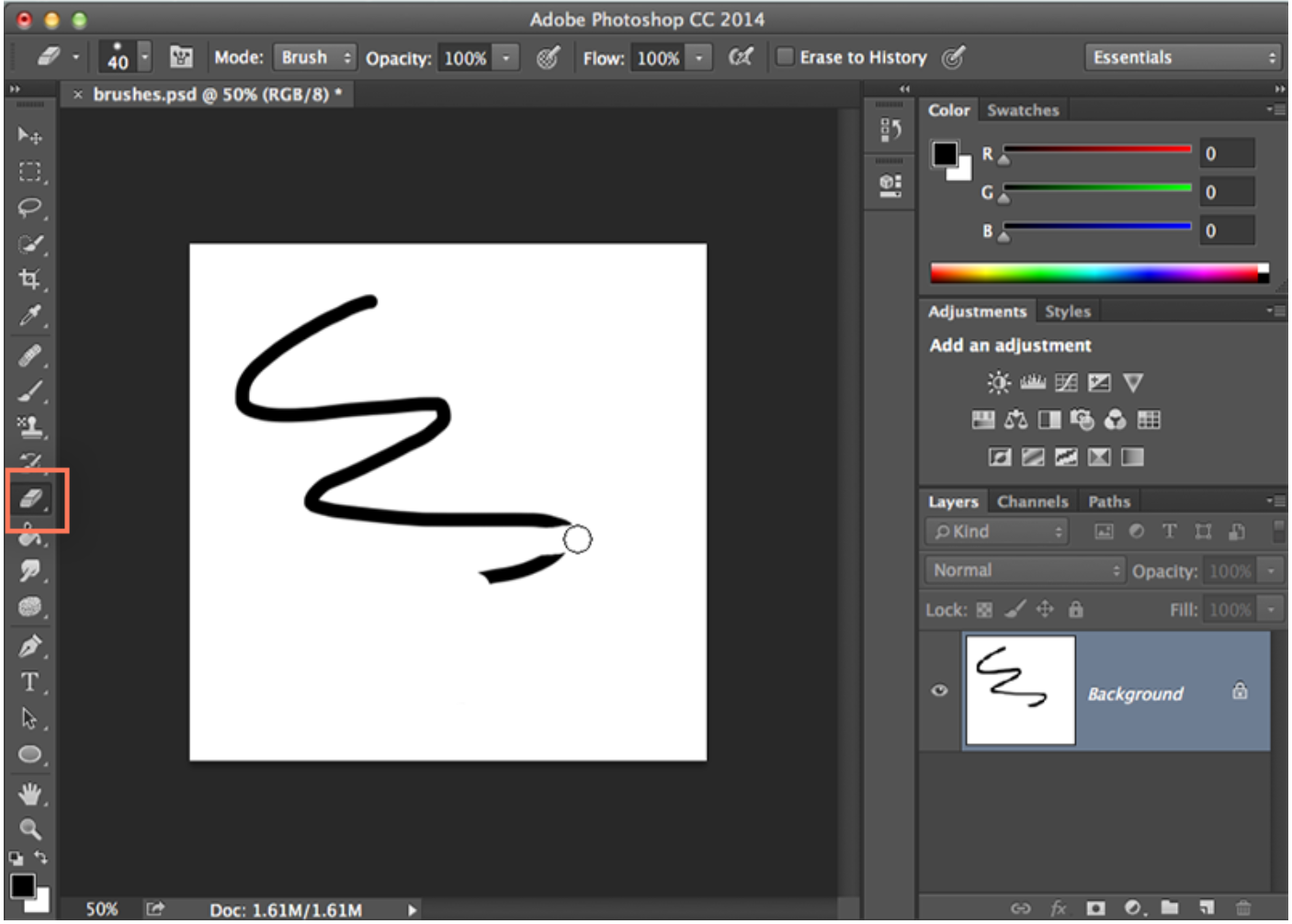 How to write text in Photoshop