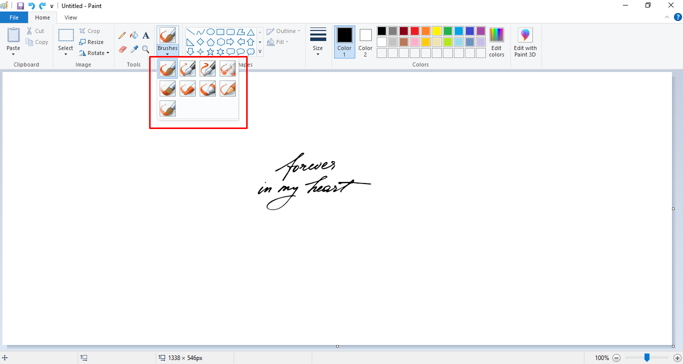Recording the handwritten text video