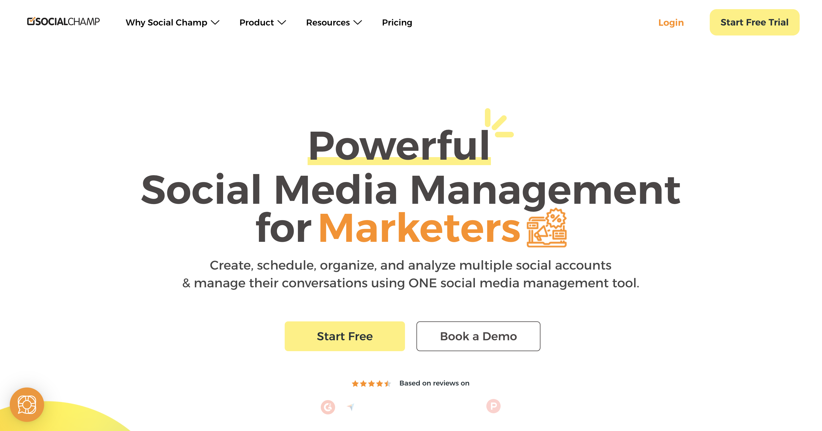 Interface of Social Champ -  an excellent TikTok analytic tool for free to use