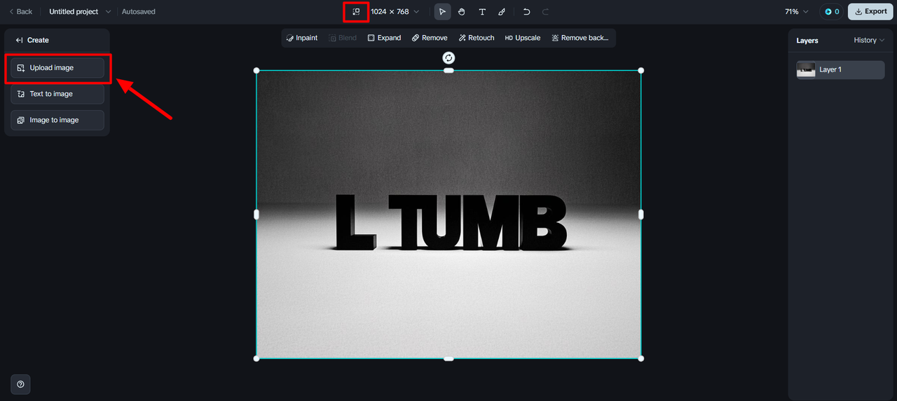 Upload image in Canvas