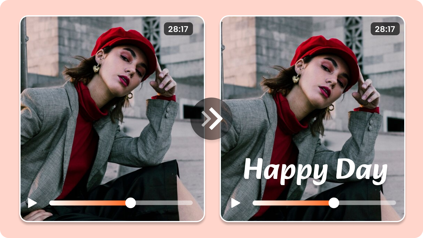write text on video online free