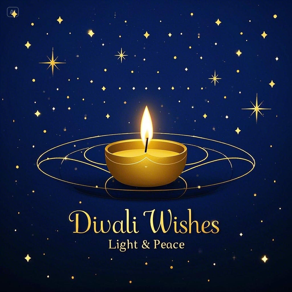 Carta tradizionale del Diwali felice