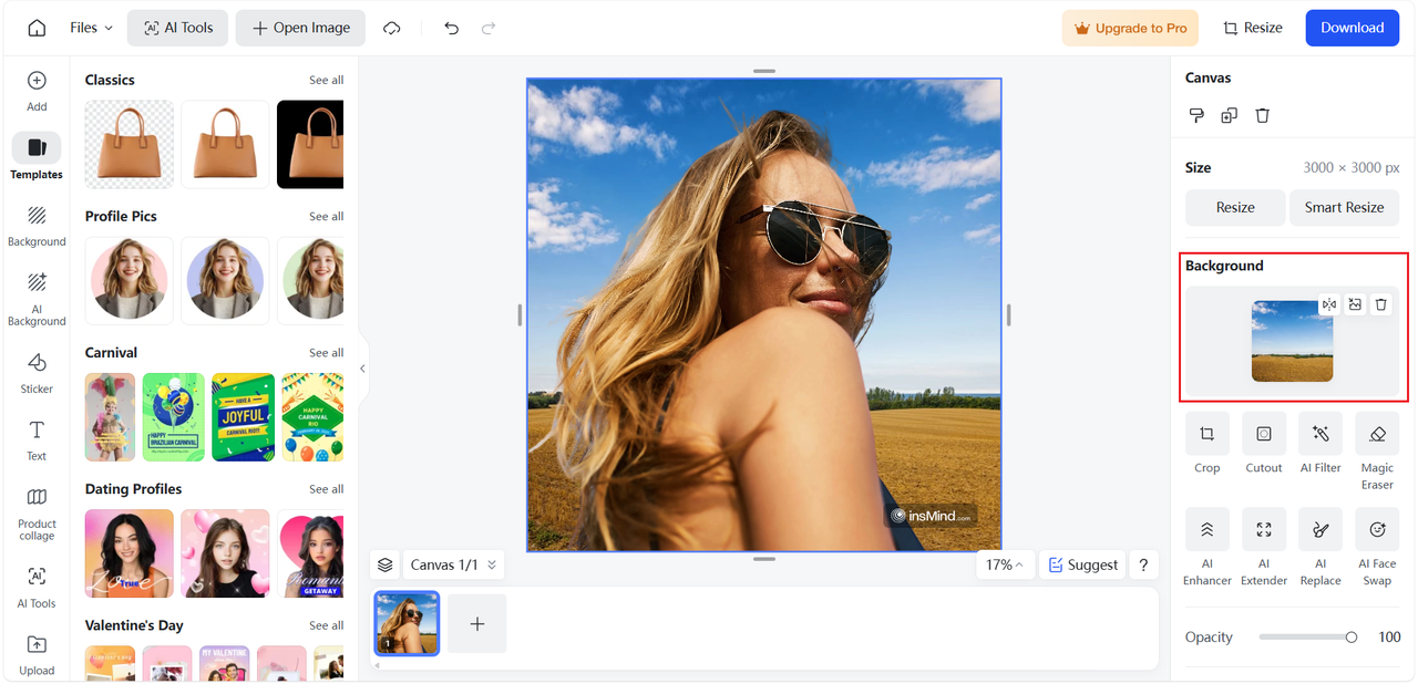 Selecciona una foto de fondo