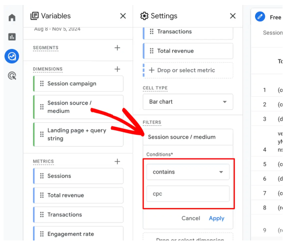 Accessing Google Analytics paid search on PC