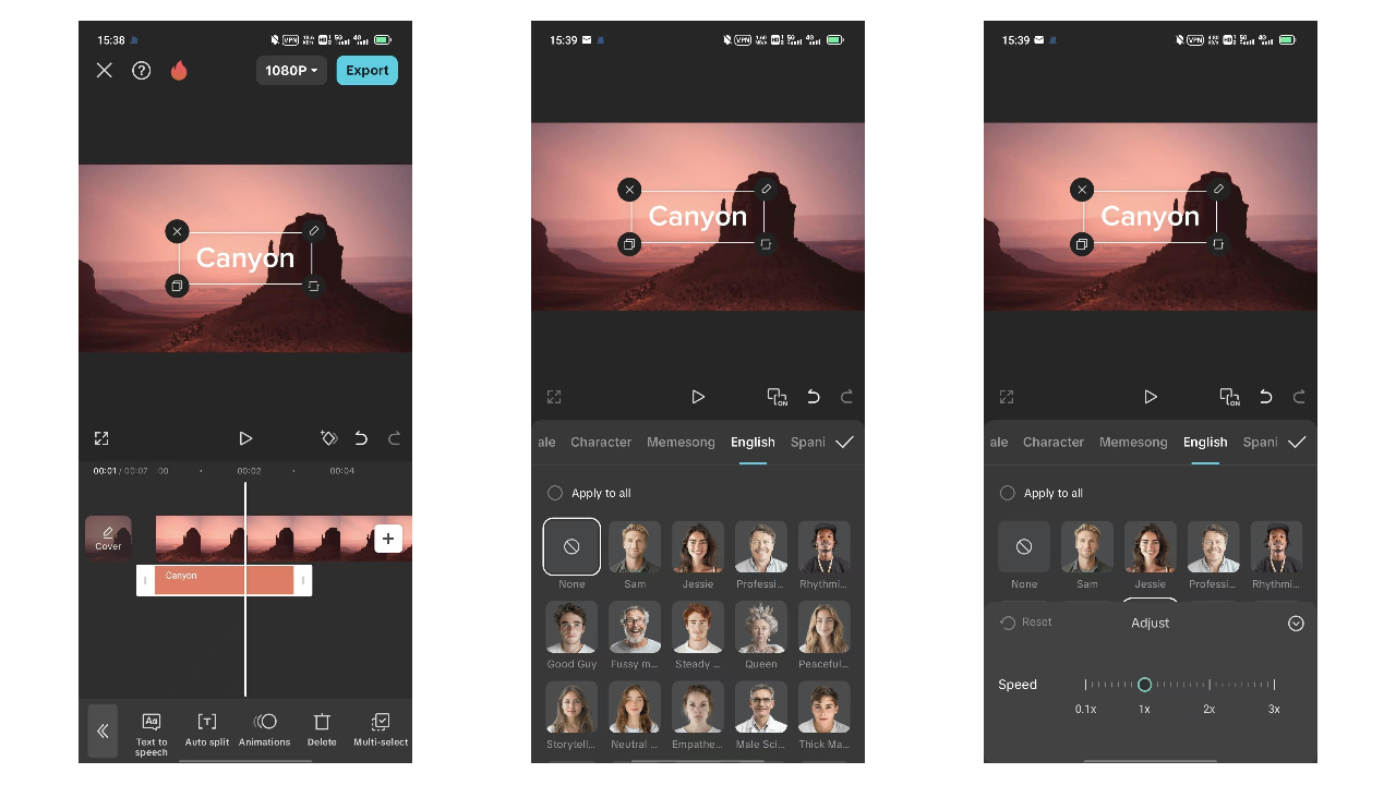 Convert text to speech