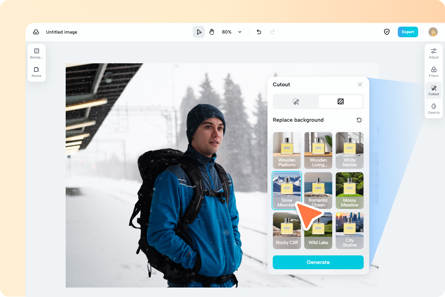 2단계: 사진 배경 변경