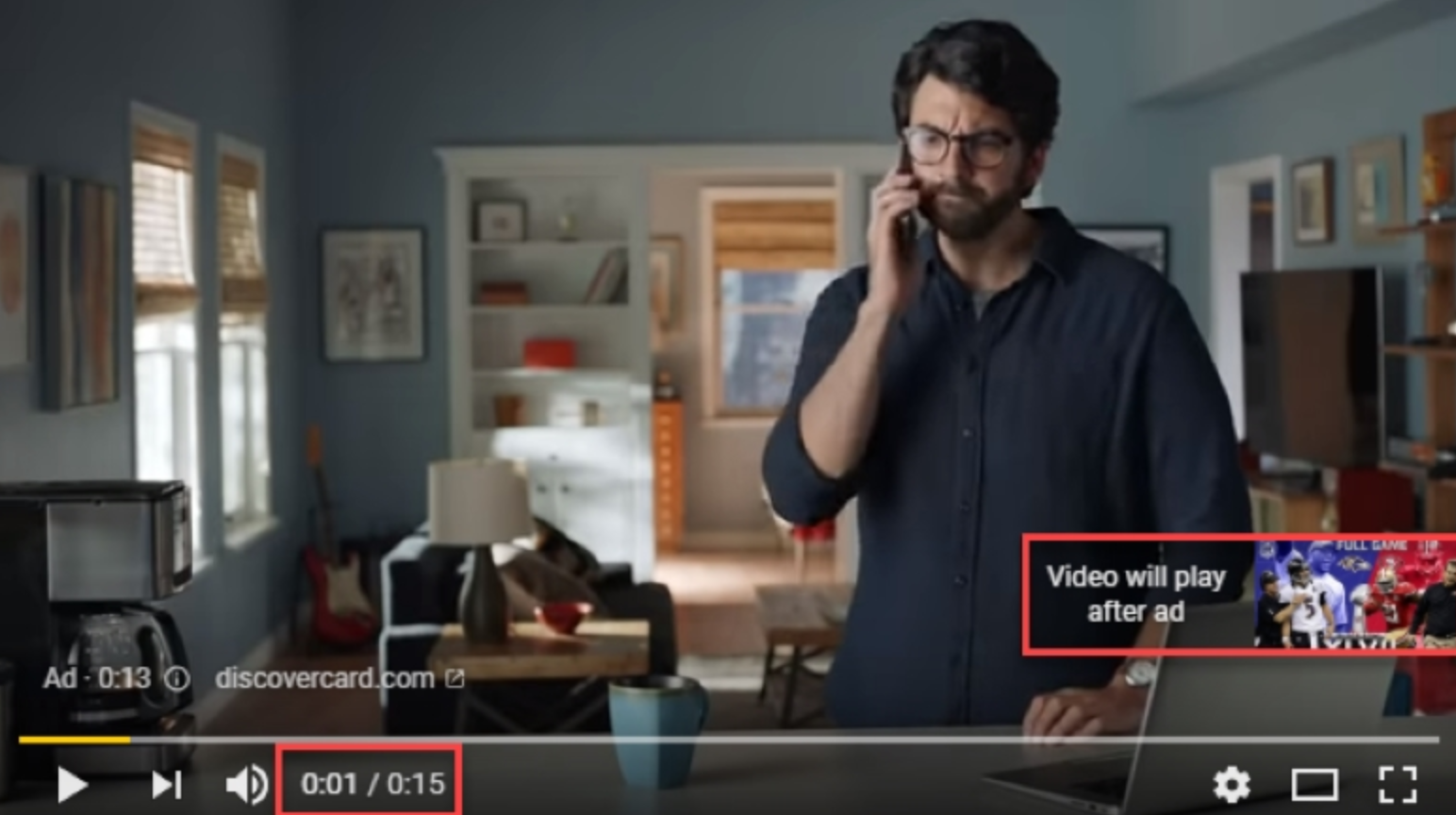 Current YouTube ad formats-Non-skippable in-stream ads