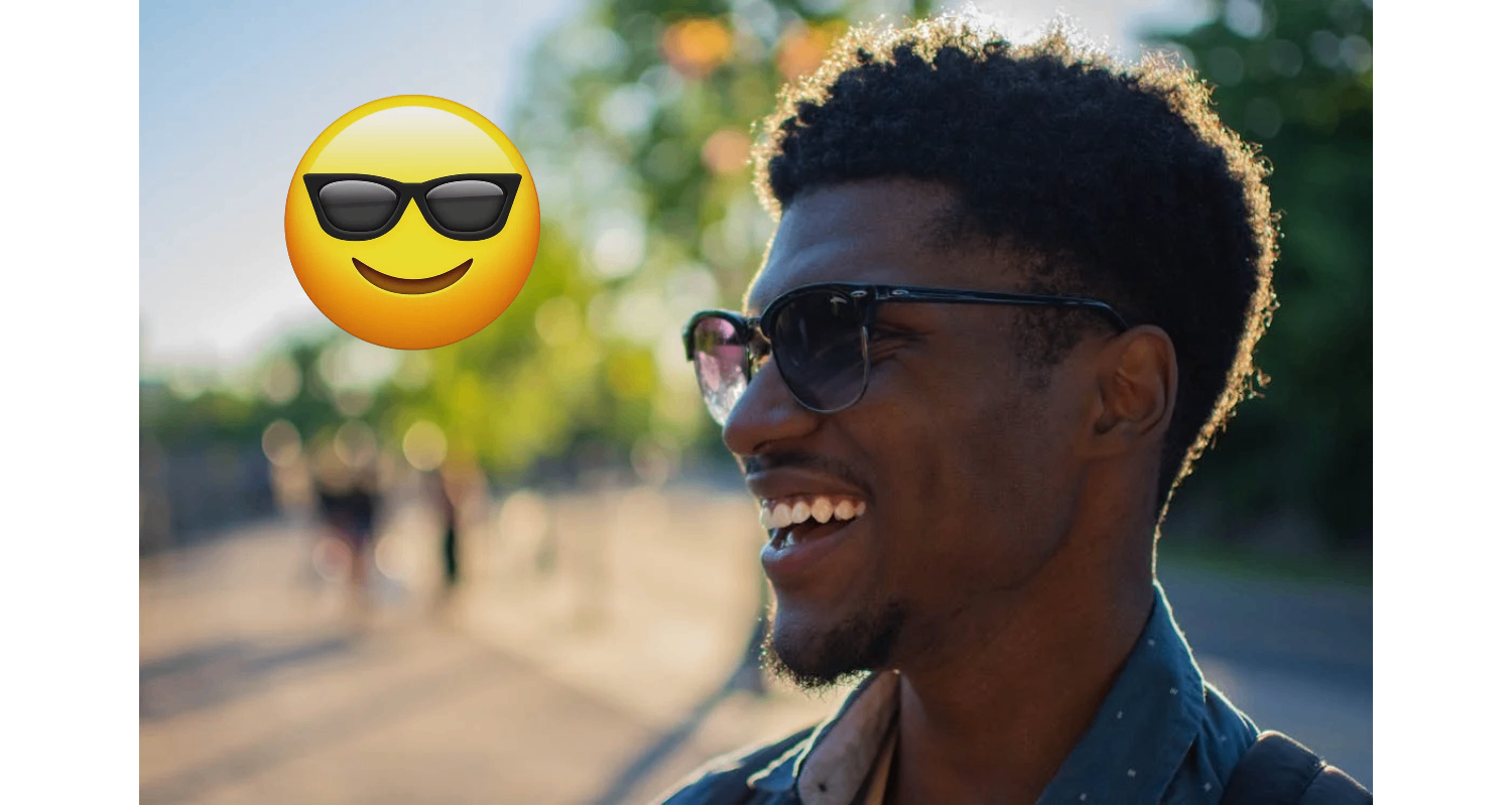 笑顔とサングラスの絵文字