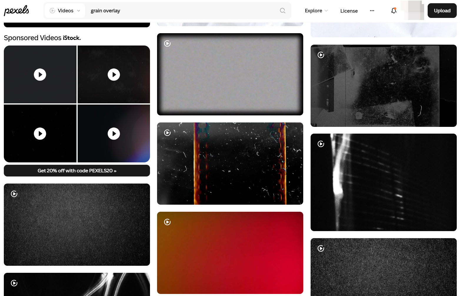 5 best websites to download grain overlay: Pexels