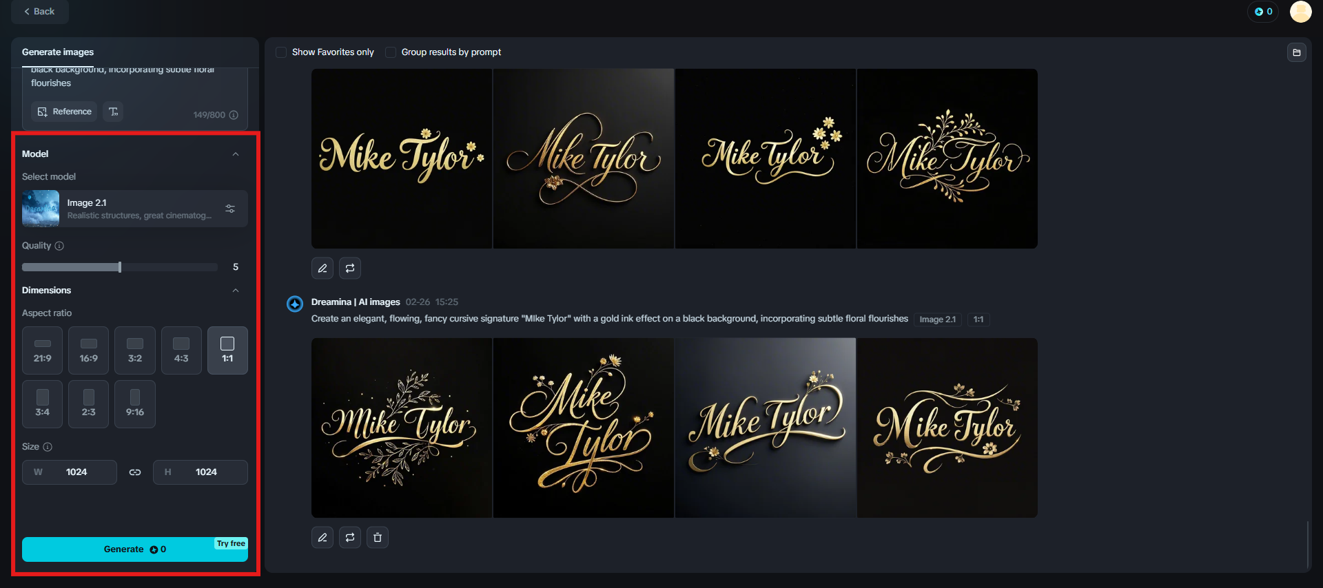 Ajuste la configuración y genere