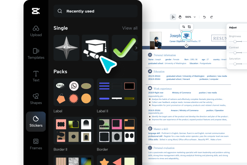 Add visuals and graphics