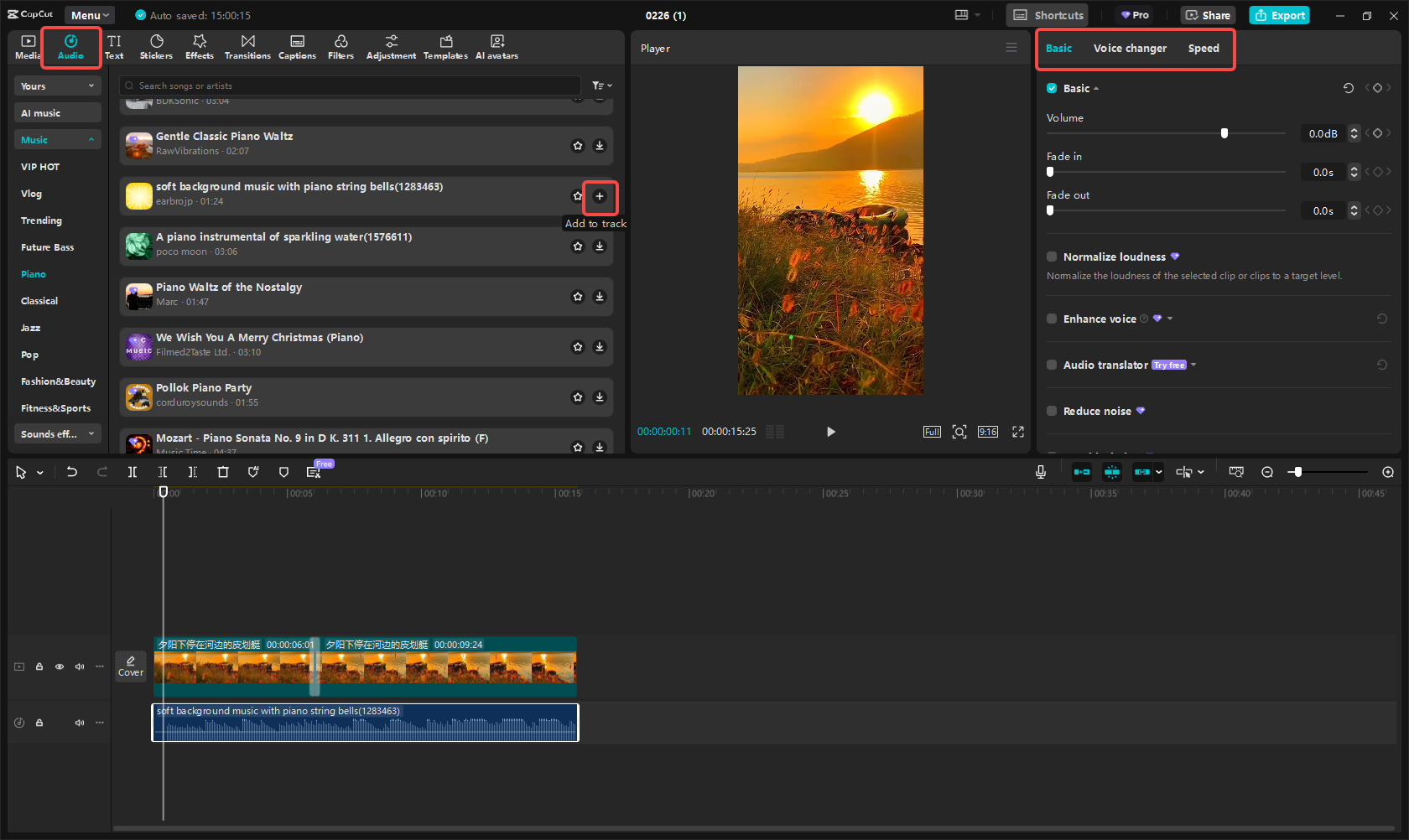 Modifiez votre vidéo