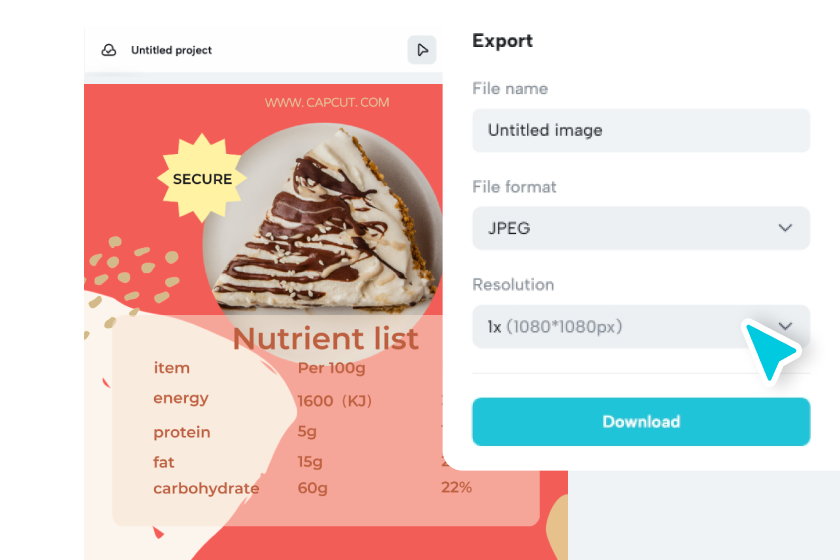 Unduh atau cetak label Anda