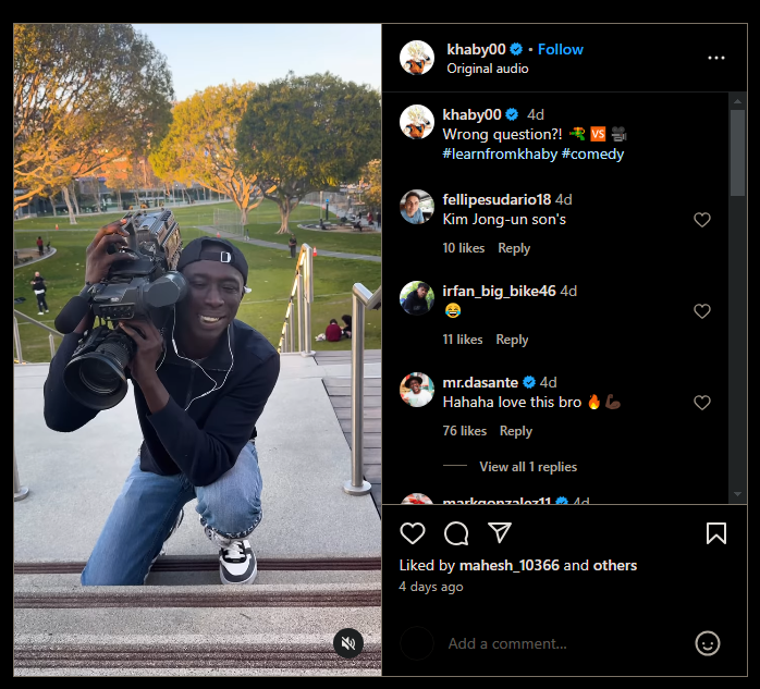 Comédie virale Reel