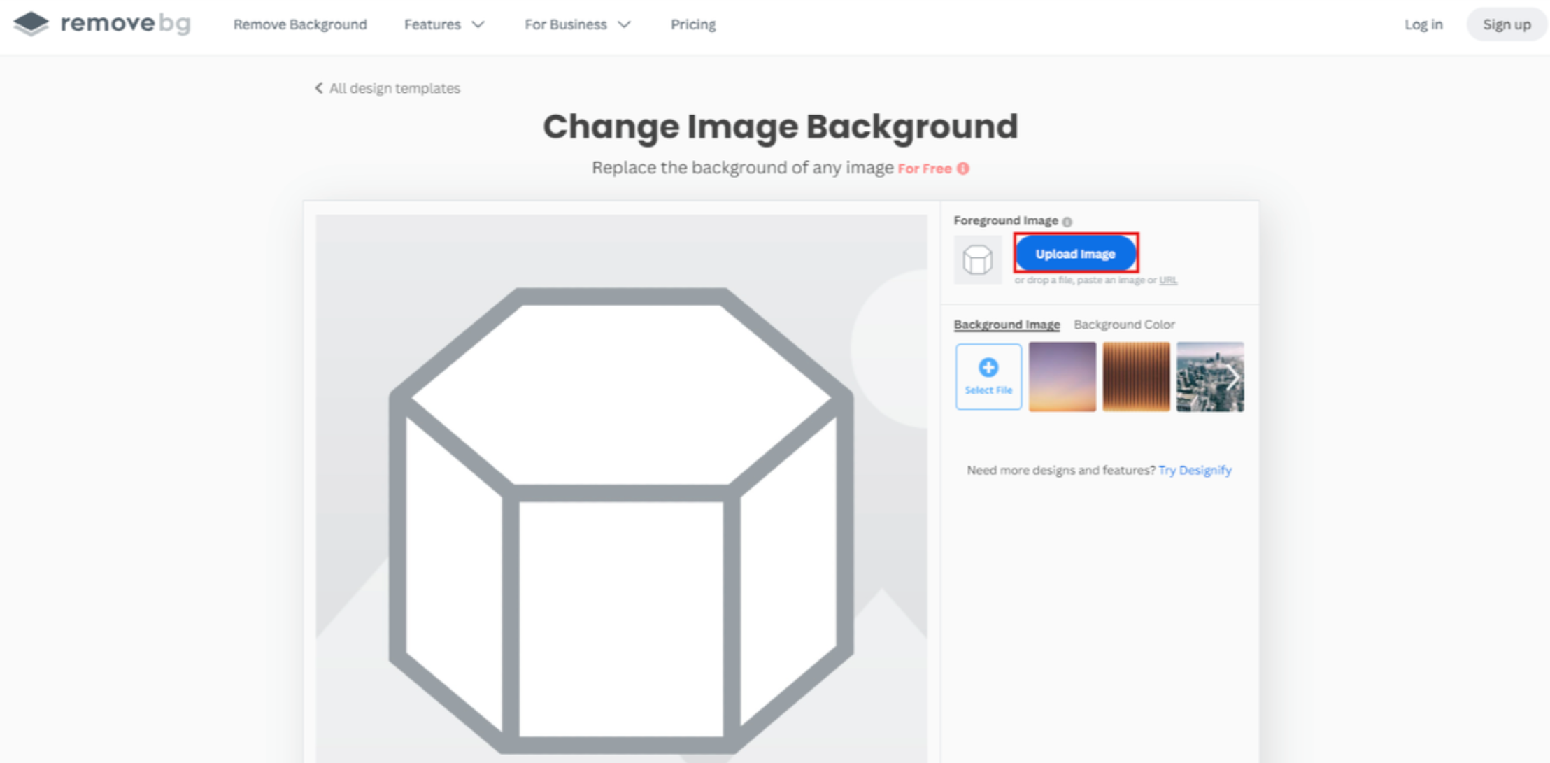 Agregar fondo a la foto en línea
