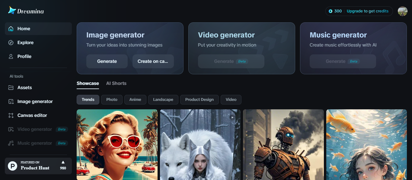 Dreamina - generator de postere de Anul Nou AI