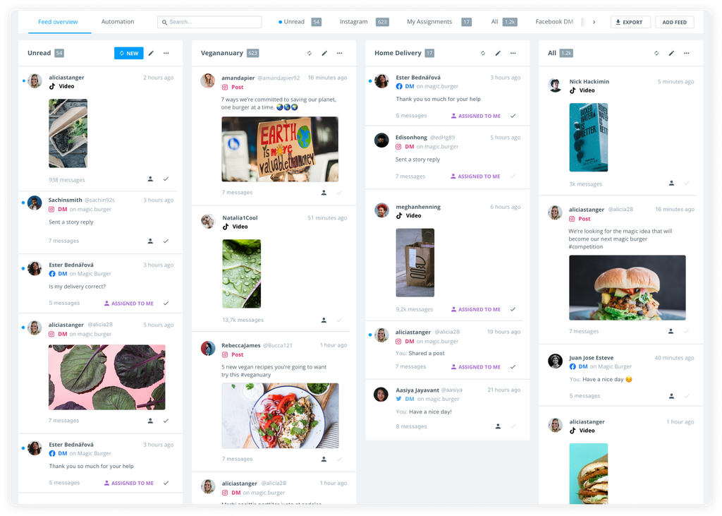 Interface of Brandwatch - a user-friendly TikTok analytics tracker
