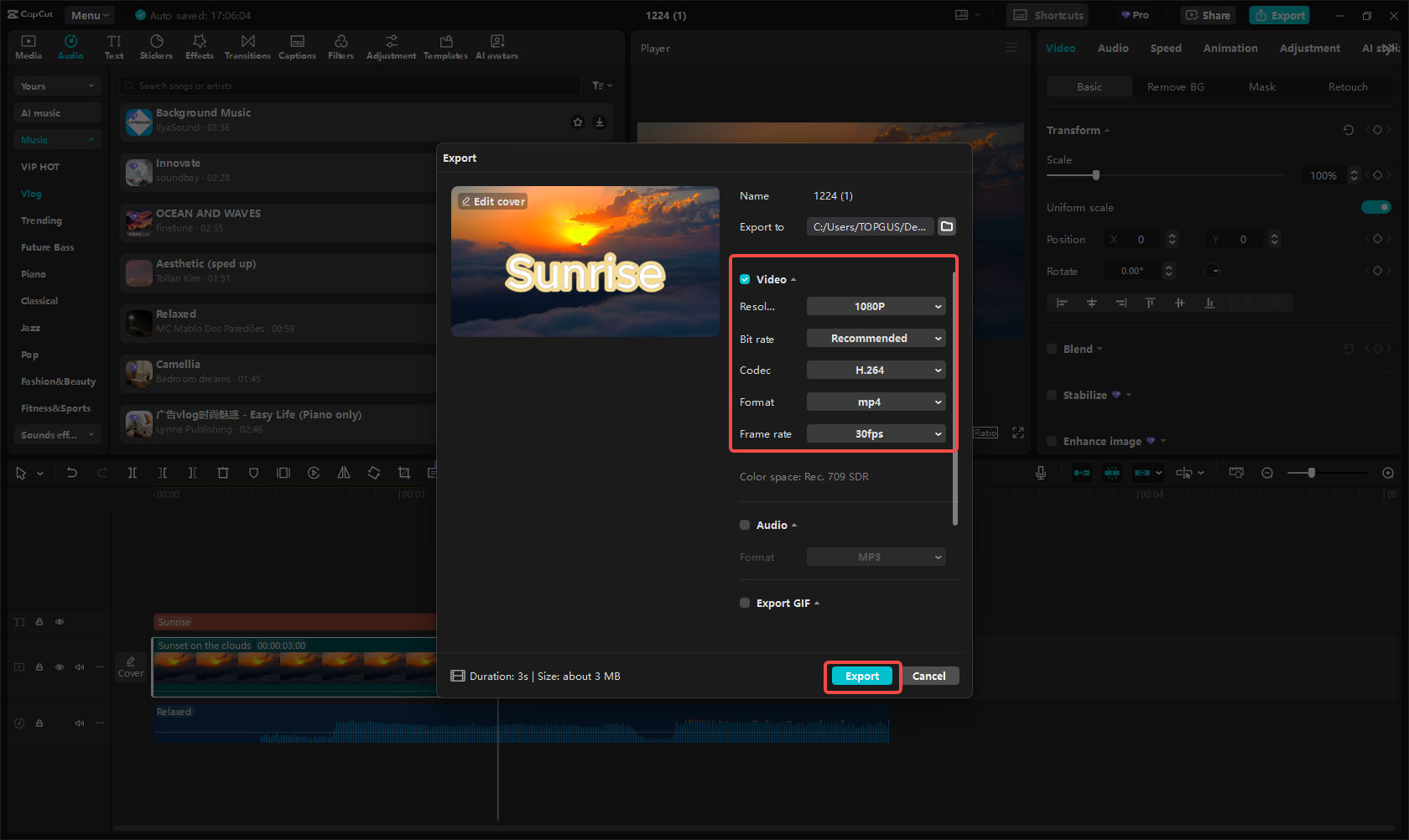 Eksportowanie i udostępnianie wideo na YouTube