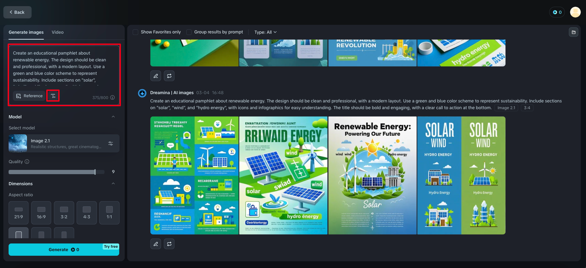 Fabricante de panfletos grátis