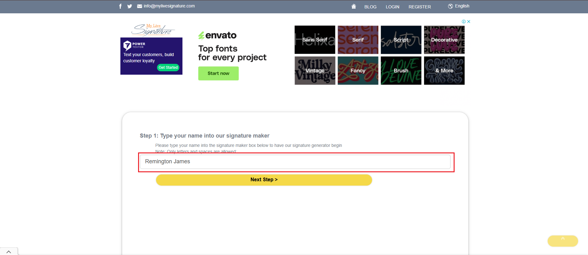 odręczny podpis mojego imienia