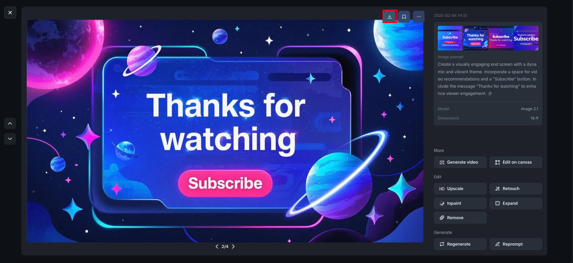 bitiş ekranını indir