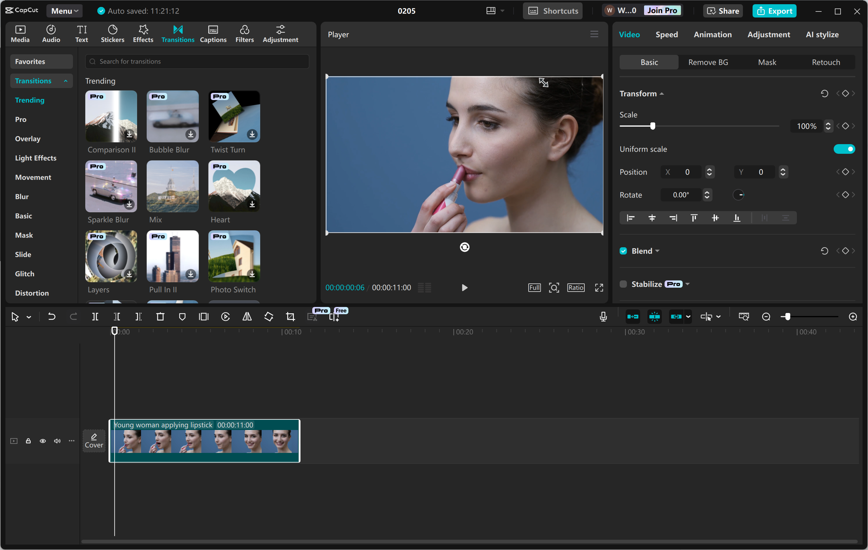 Interfaz de edición del CapCut editor de video de escritorio: una herramienta perfecta para hacer anuncios de banner de YouTube atractivos