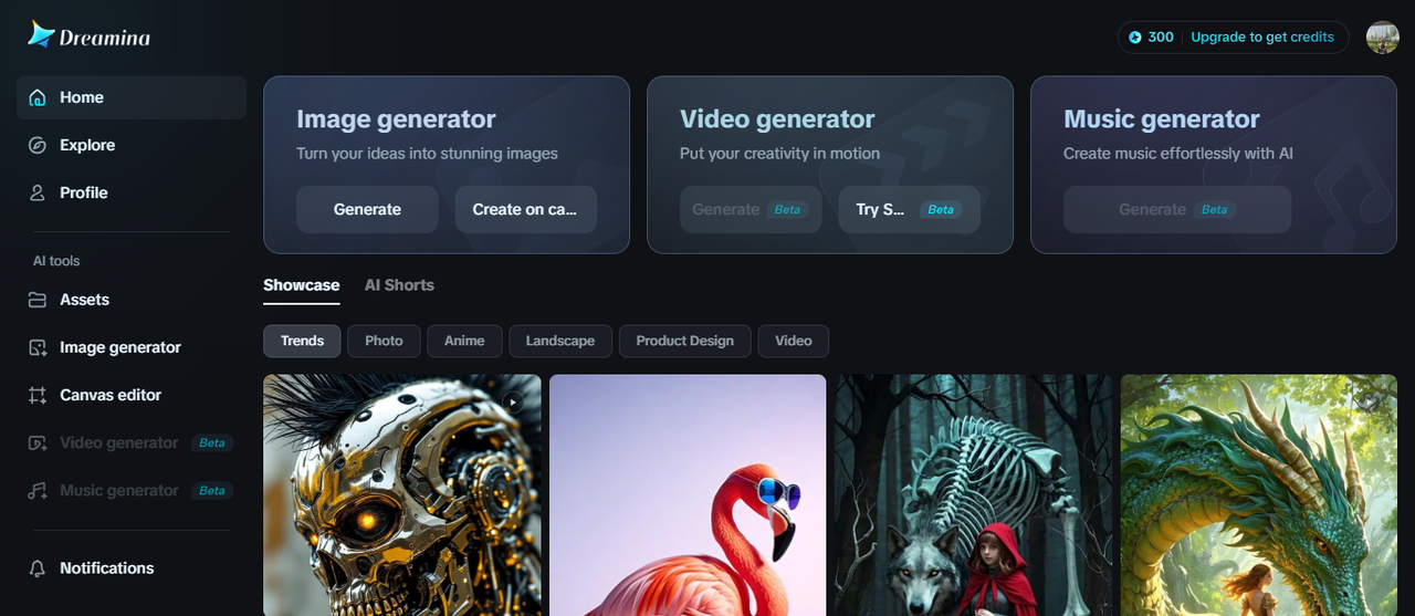 เครื่องกำเนิดลายน้ำที่ขับเคลื่อนด้วย AI ของ Dreamina