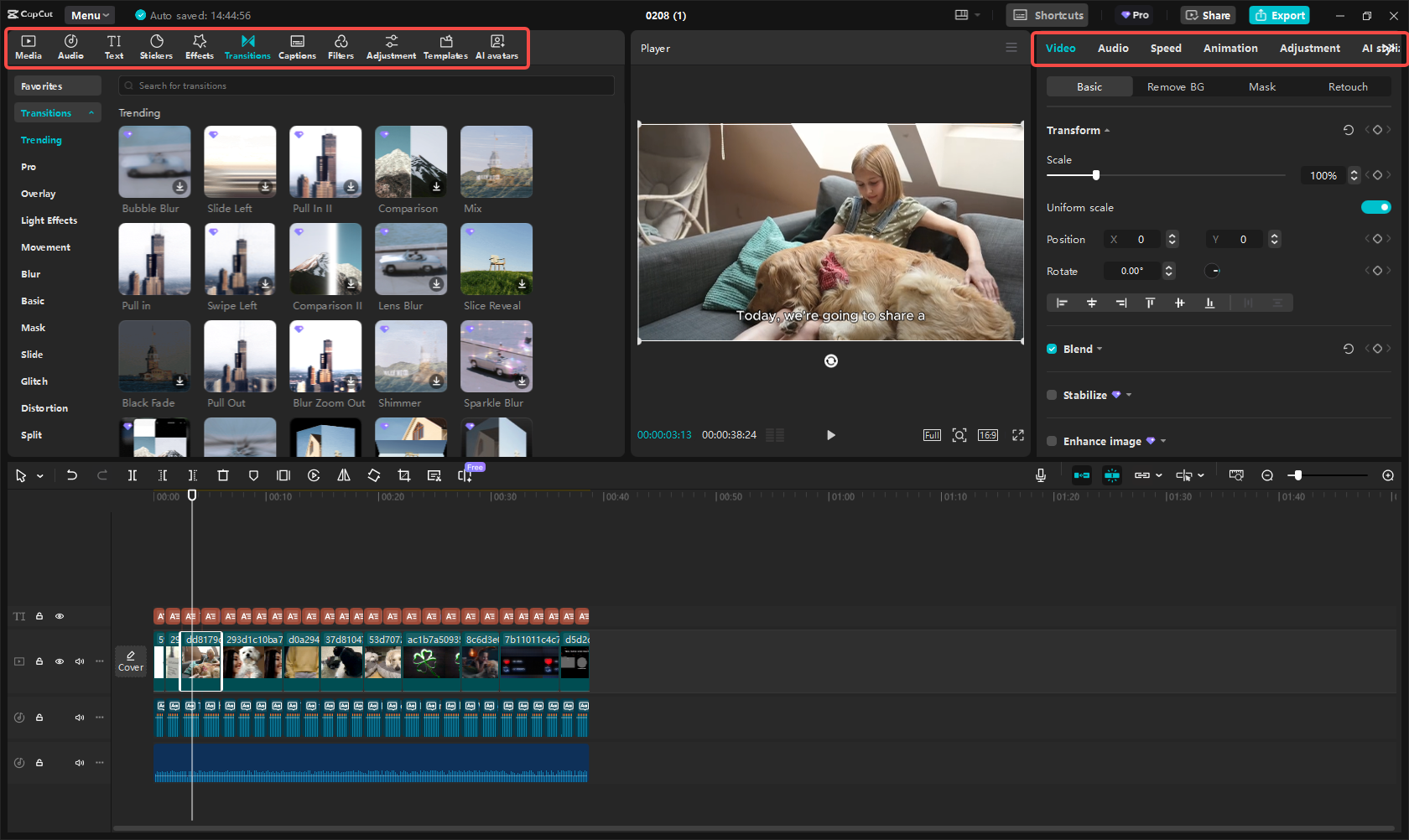 Converti lo script in video