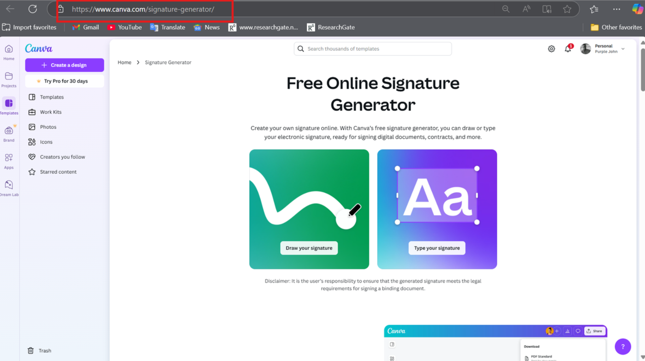 Comment créer une signature numérique