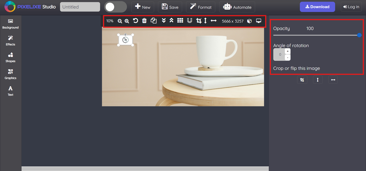 adjust logo settings