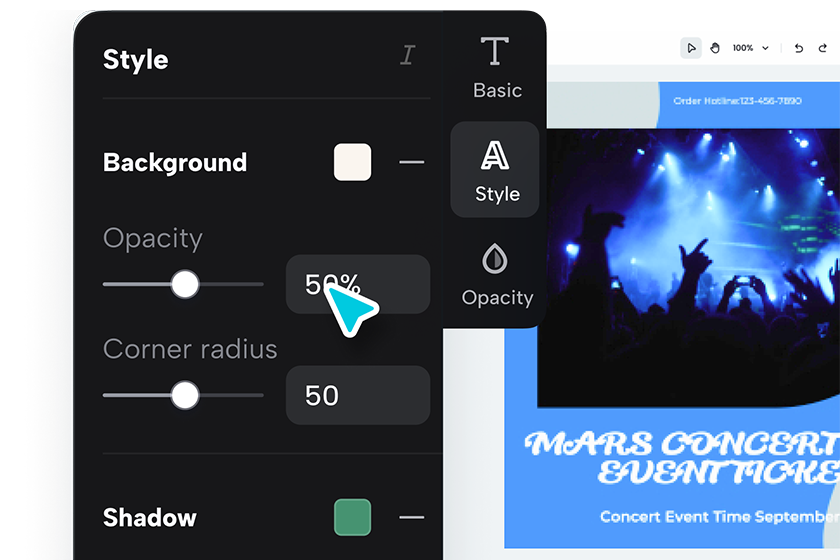 Customize the design