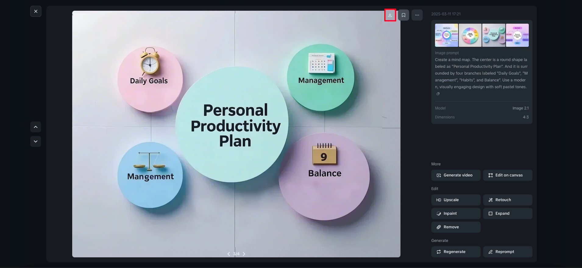 I-download ang iyong mind map