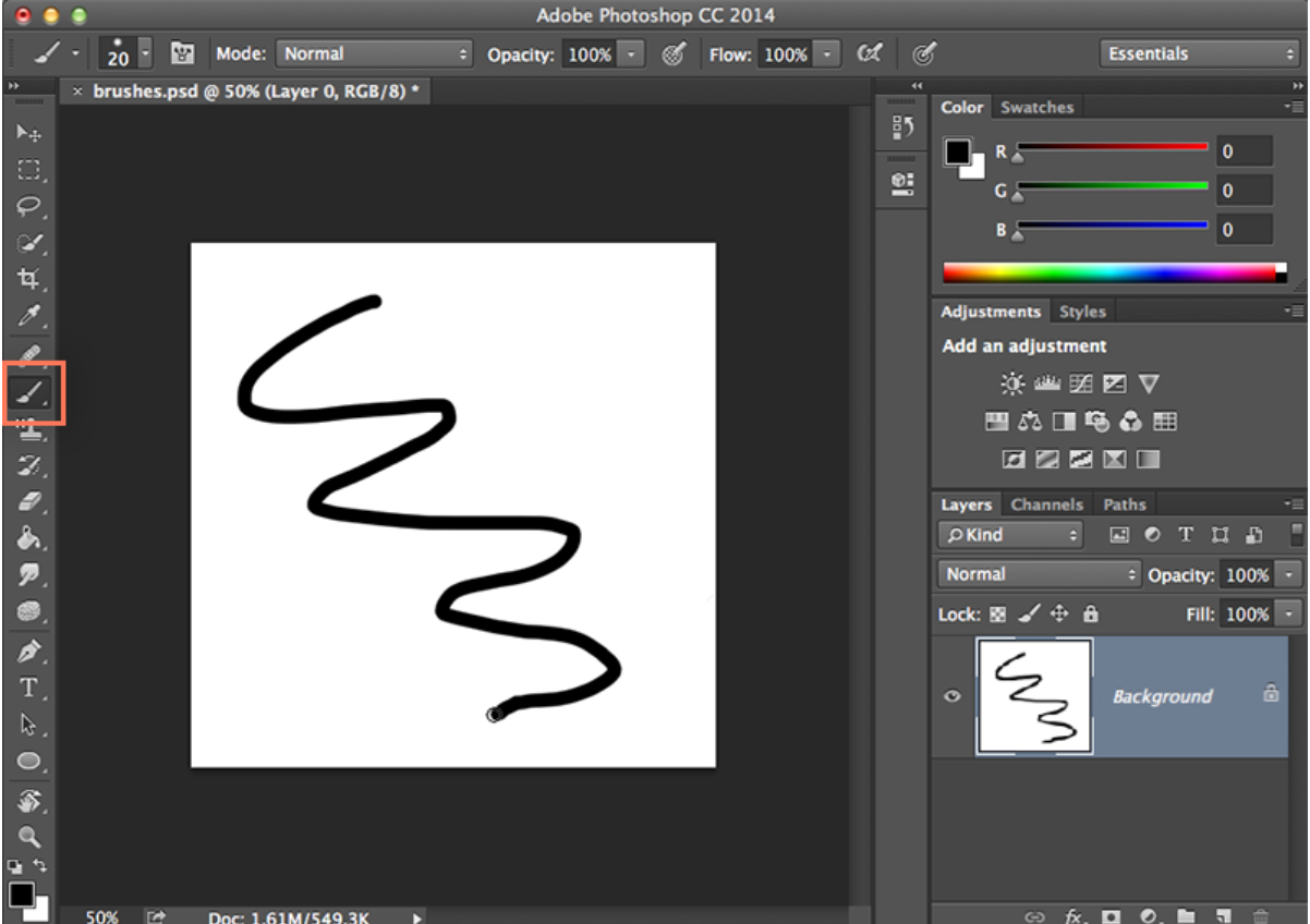 How to write text in Photoshop