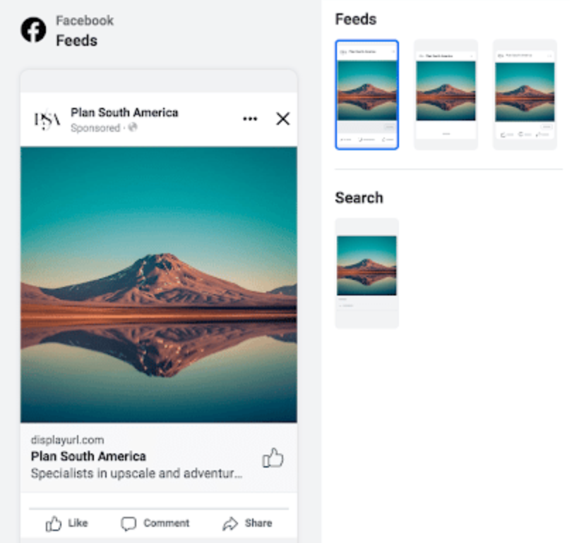 Képhirdetések a Facebookon
