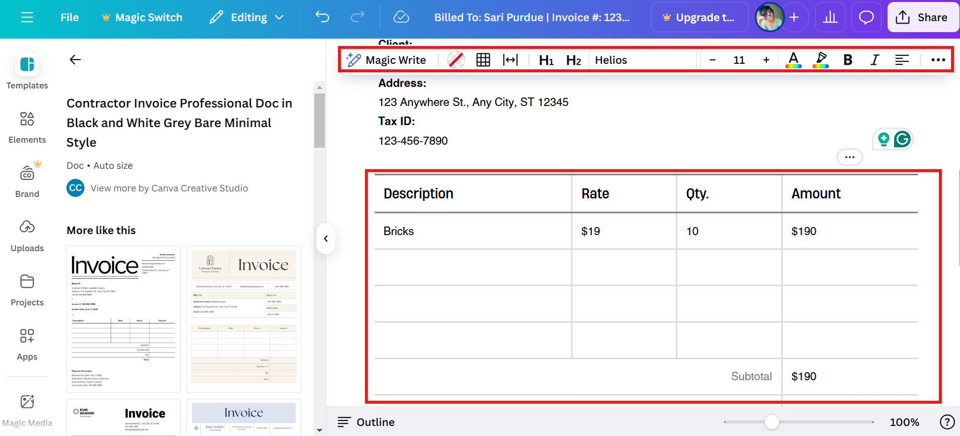 Adicione conteúdo e ajuste