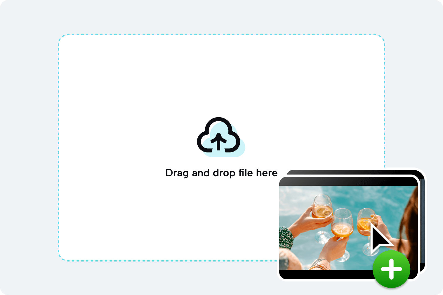 שלב 1: העלאת מדיה לעורך הווידאו האוטומטי