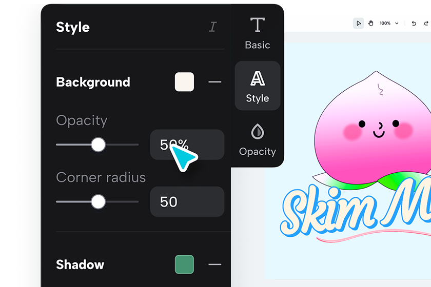 Customize your cartoon logo