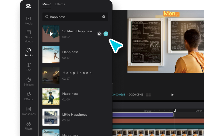 Try adding visual effects