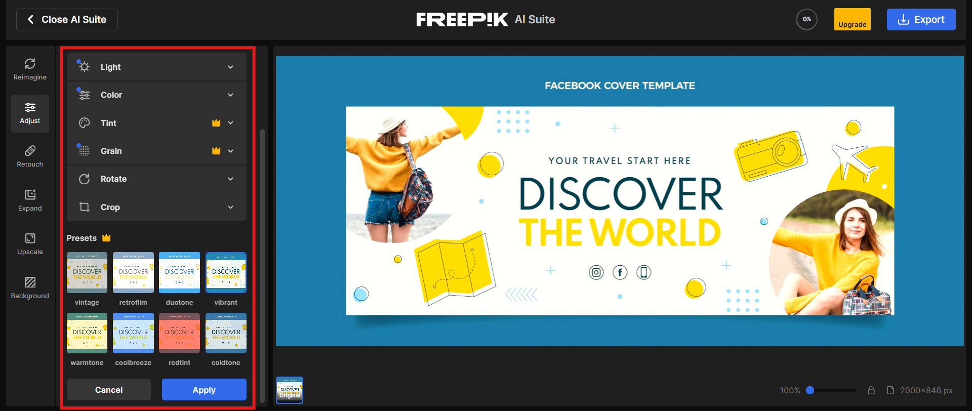 edit foto muka depan