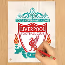 Make your own football badge with your hands