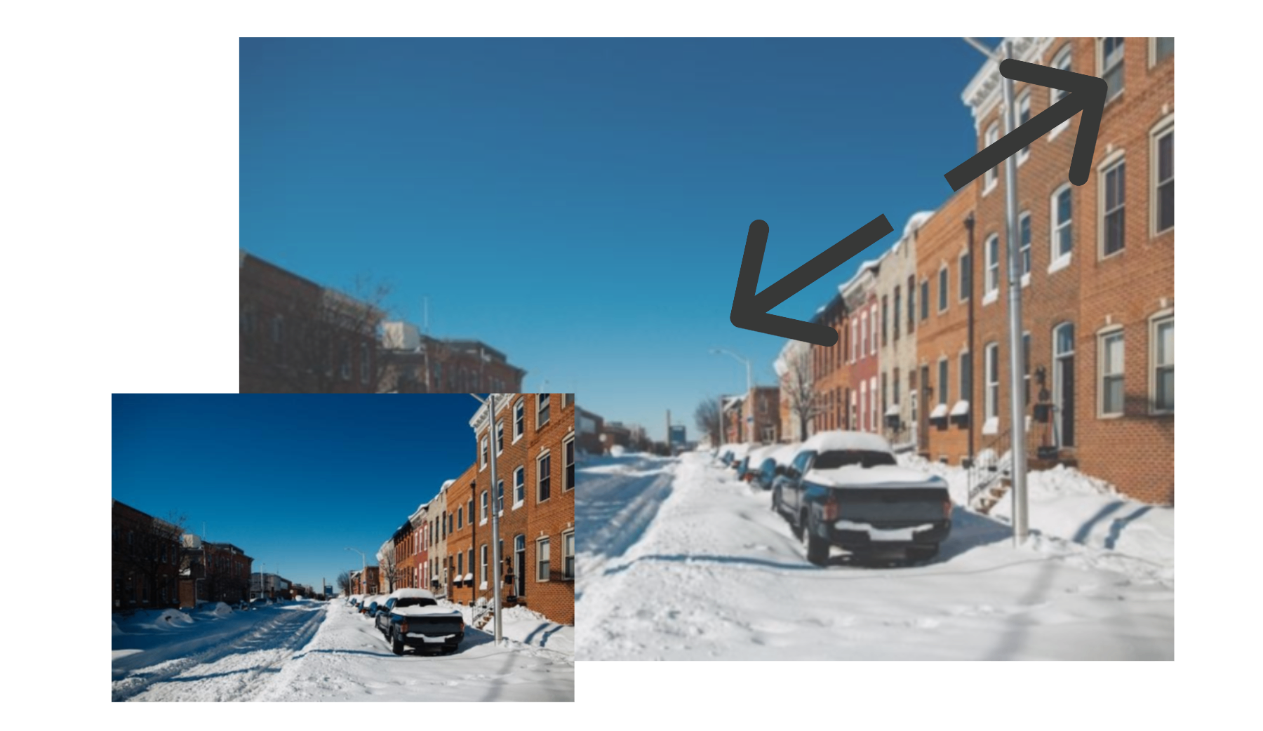 Improper image enlargement