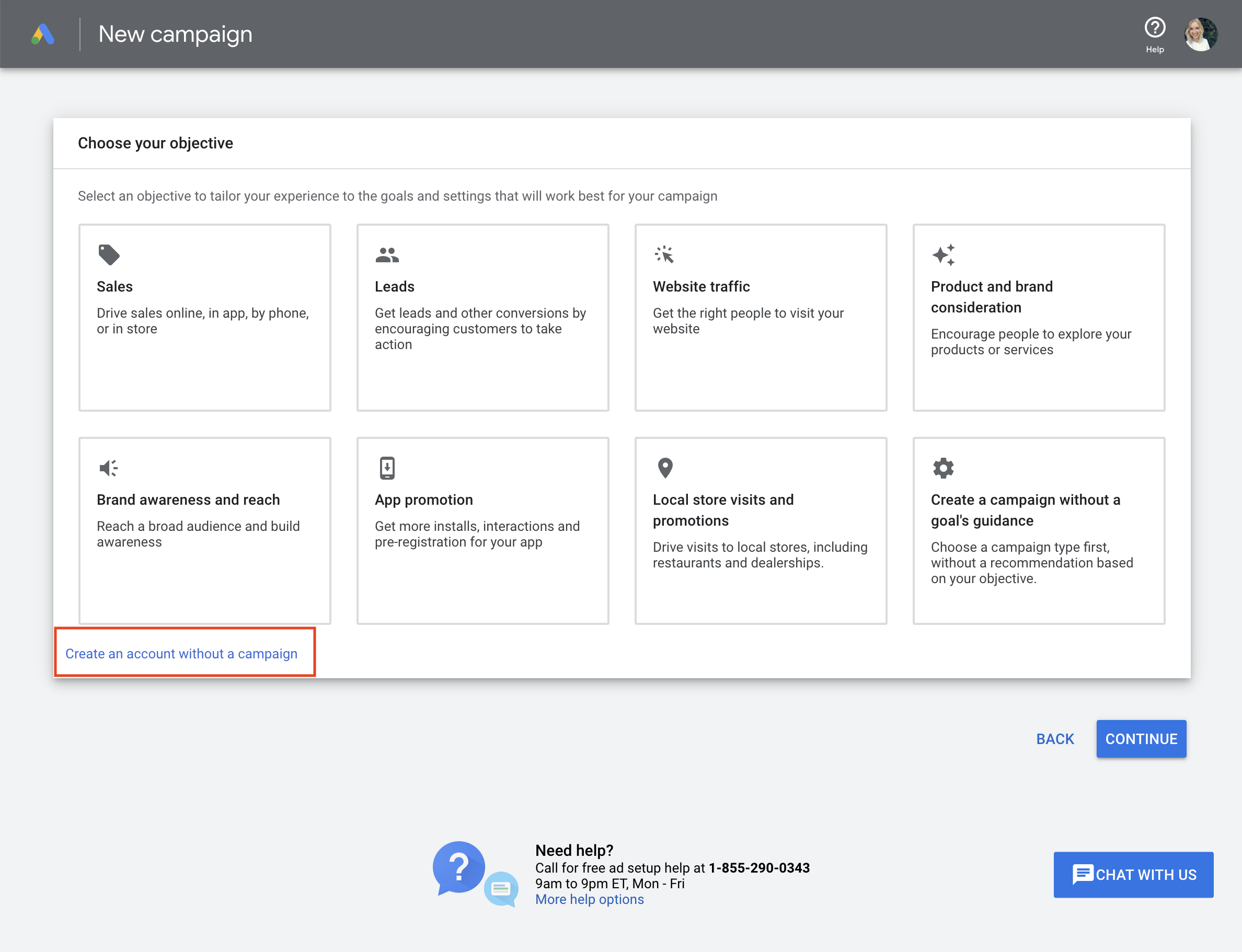 Setting up a Google ads account for YouTube display ads