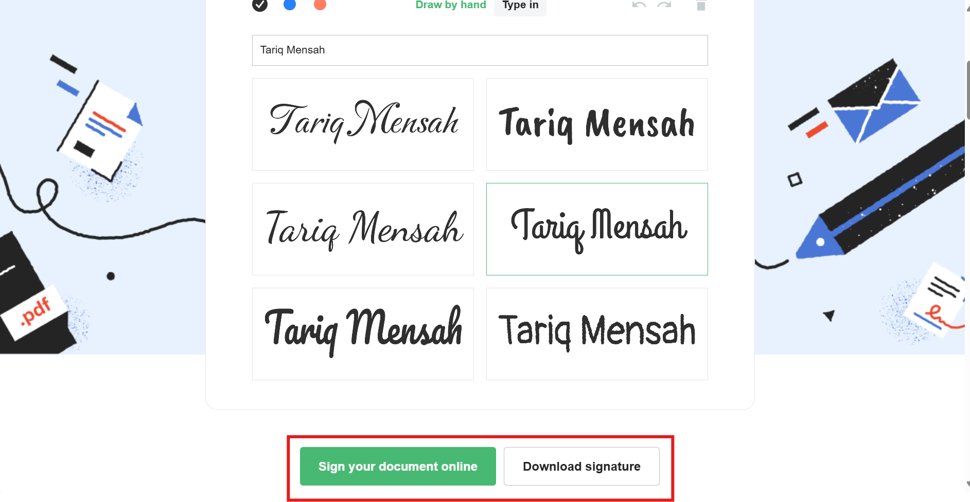 Comment puis-je créer une signature numérique