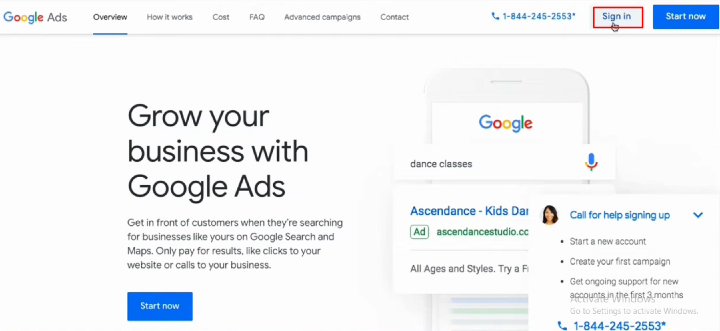 Setting up a TrueView Google ads account