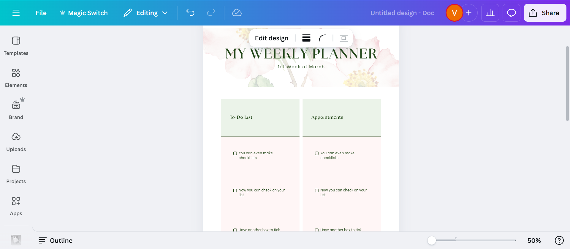 Creador de listas en línea para hacer