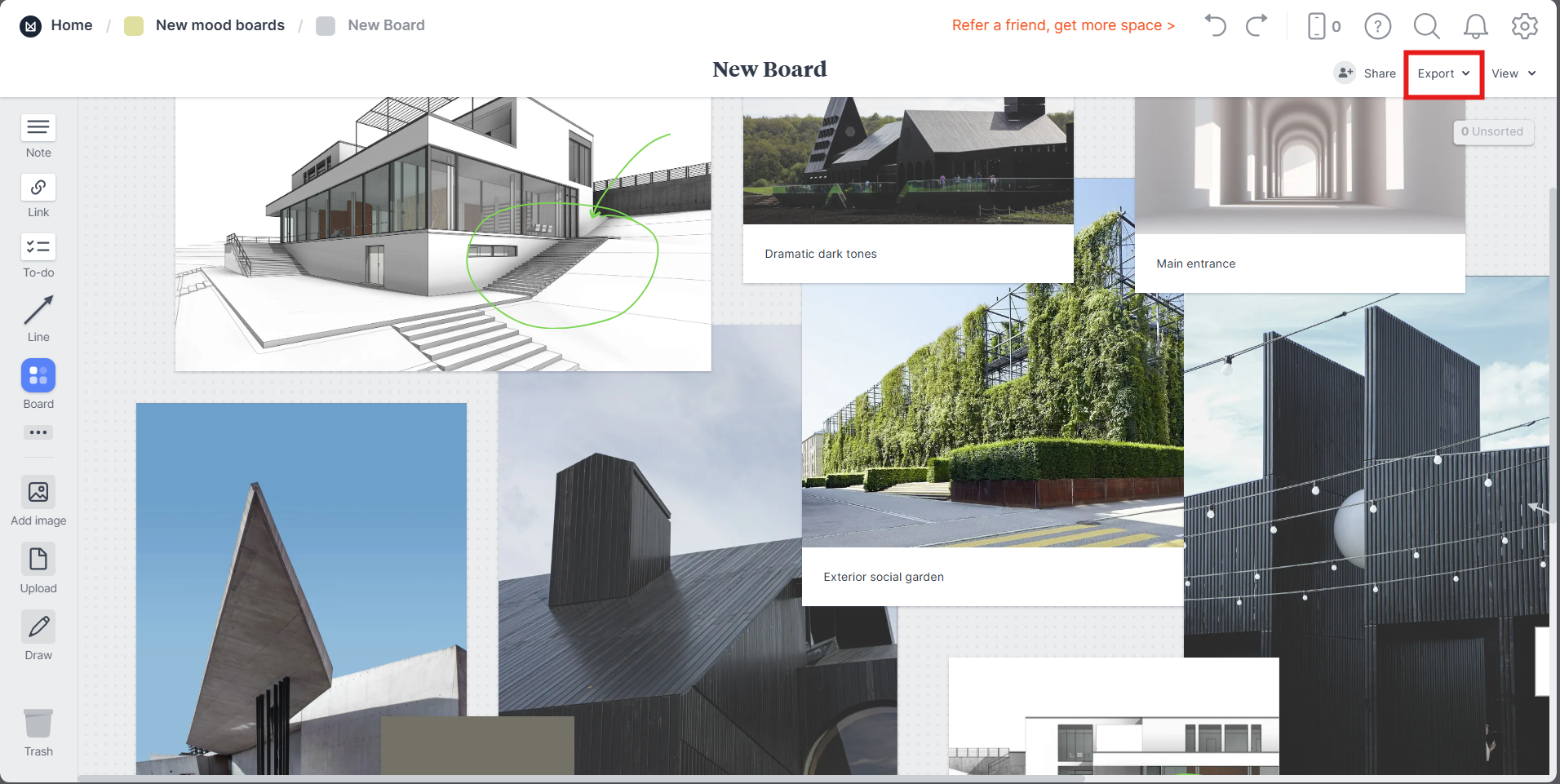 Tablero de estado de ánimo de diseño