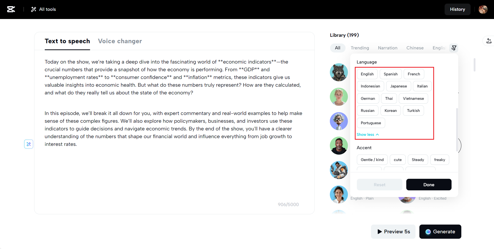 Podpora více jazyků