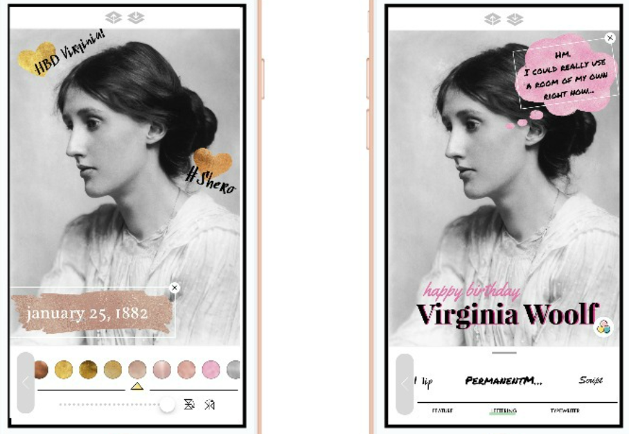 Types of Instagram reel overlays: Text overlays