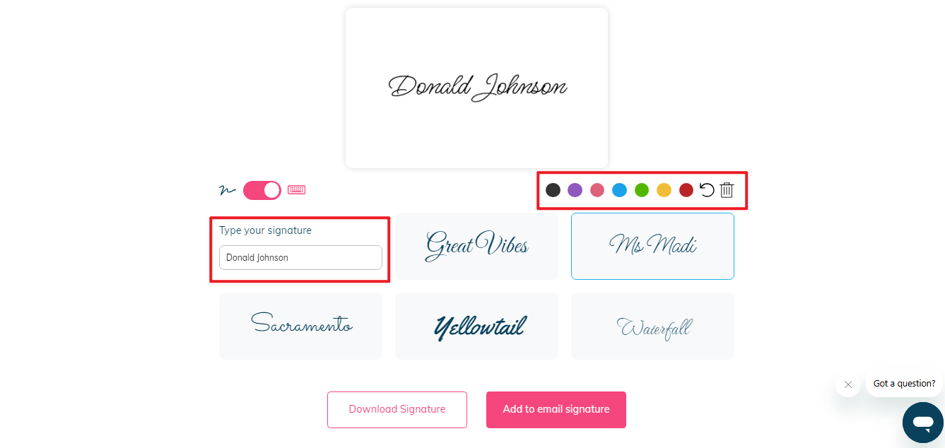 create handwritten signature online
