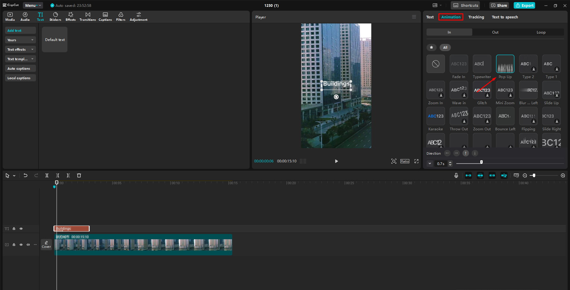 Interface of the CapCut desktop video editor - an easy way to edit short videos for YouTube